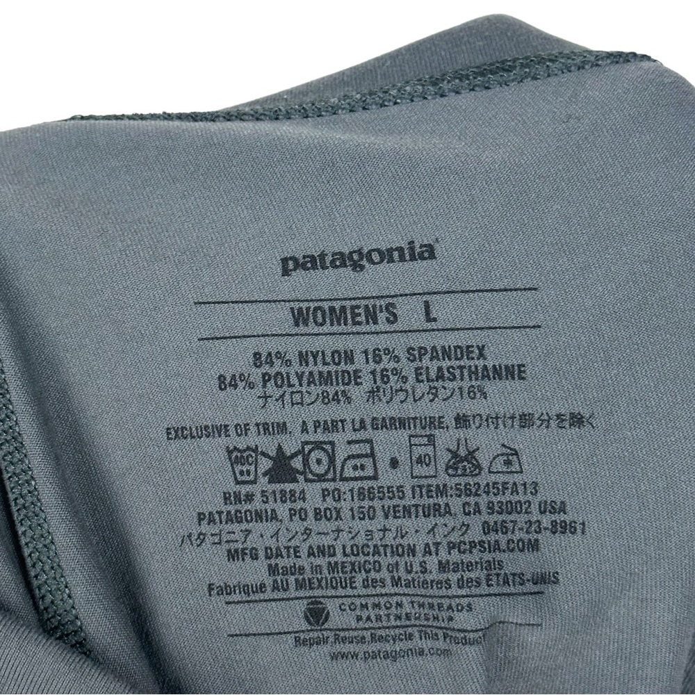 Patagonia Mid Weight Buttery Soft Base Layer Skinny Legging Yoga Pants Dark Gray - Picture 10 of 11